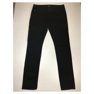 HUDSON Black COLLIN Flap 5 Pocket Logo Hardware Skinny Jeans